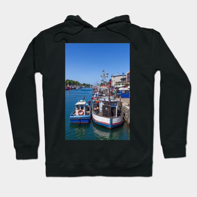 Fishing boats, Alter Strom, Warnemünde, Rostock, Mecklenburg-Western Pomerania Hoodie by Kruegerfoto